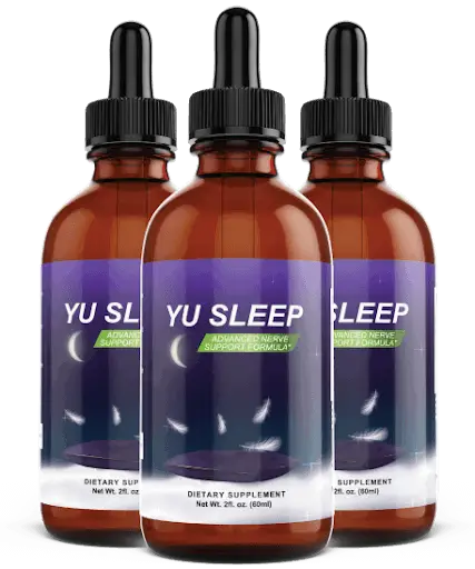 Yu Sleep nano-enhanced sleep supplement bottle — natural sleep drops